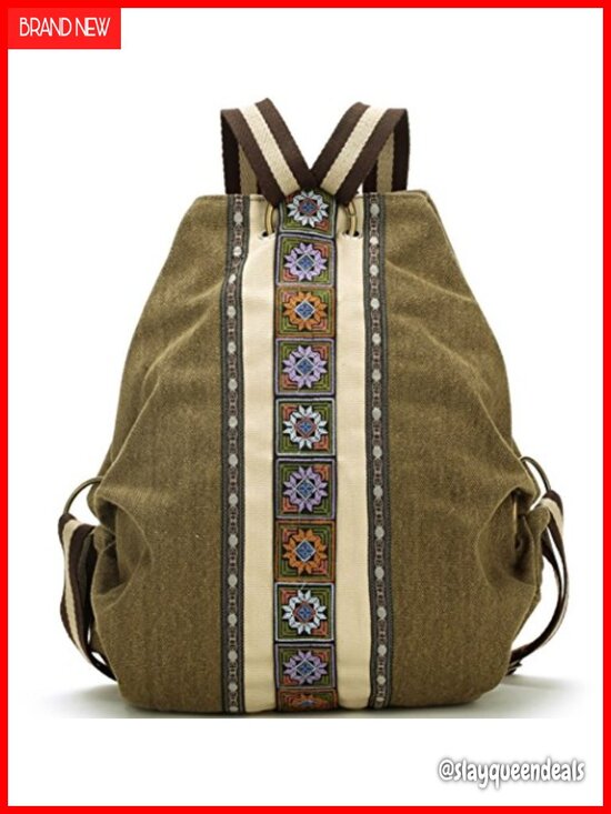 Canvas Backpack Daypack Casual Shoulder Bag Vintage Heavy-duty Anti-theft Travel main image 5